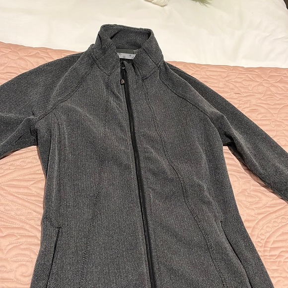 Athleta Herringbone Zip-Up Sweatshirt - Picture 1 of 7